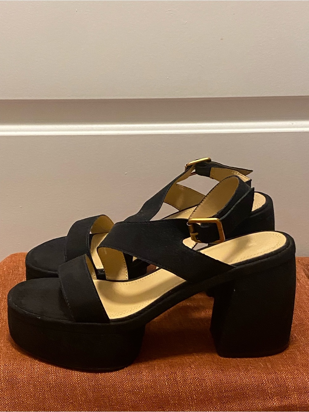 H&M Block-heeled Platform Sandals